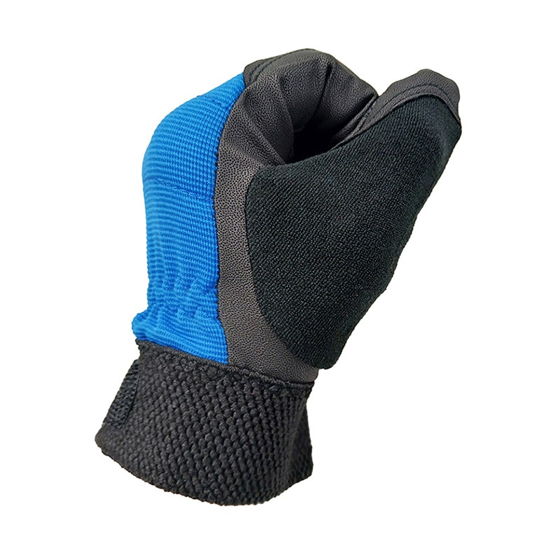 ジェイワークスプランニング PUグローブ アテ付 M ブルー JWG-005 1組（ご注文単位12組）【直送品】