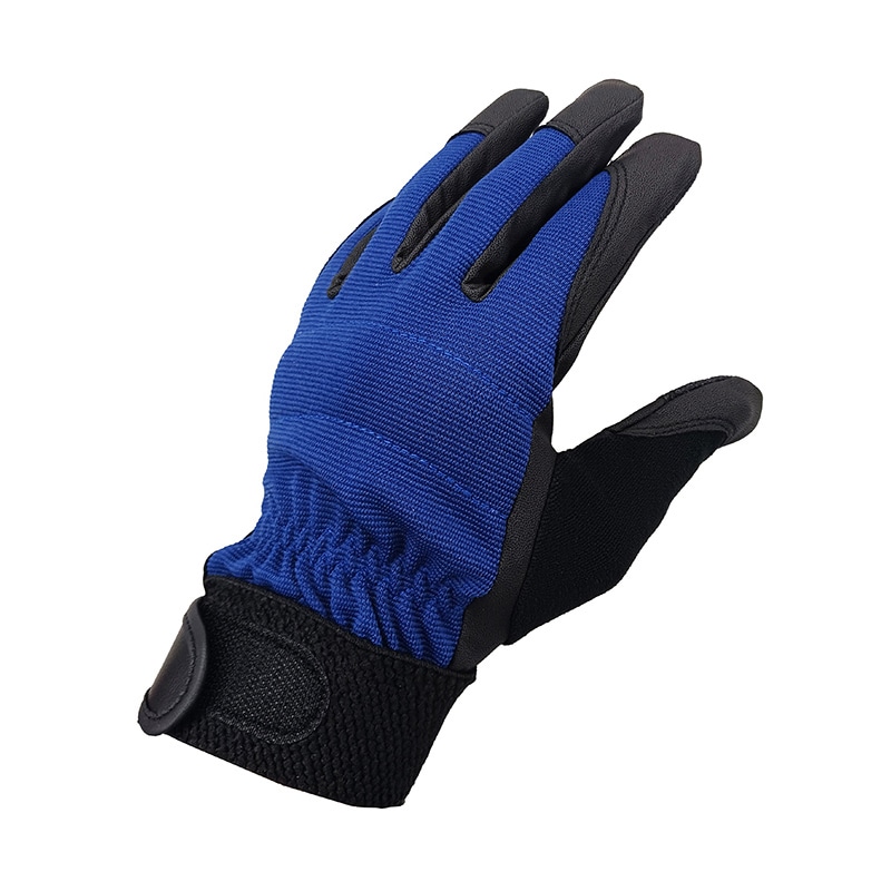 ジェイワークスプランニング PUグローブ アテ付 L ブルー JWG-005 1組（ご注文単位12組）【直送品】