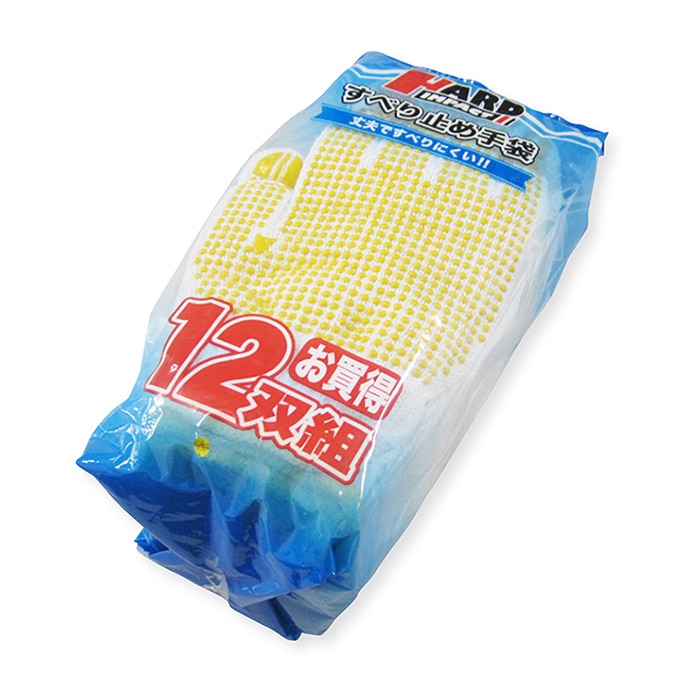 ジェイワークスプランニング すべり止め手袋 2本編 フリー 12双組 JK-21-12P 1袋（ご注文単位10袋）【直送品】