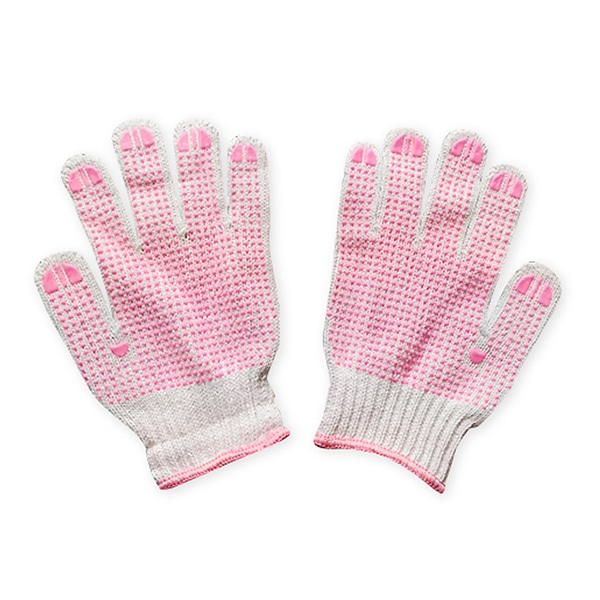 ジェイワークスプランニング すべり止め軍手 2本編 婦人用 ピンク 5双組 JK-23-5P 1袋(ご注文単位10袋)【直送品】