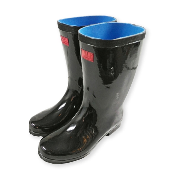 ジェイワークスプランニング 軽半ゴム長靴 ブラック 25.5cm JK-0741 1組（ご注文単位1組）【直送品】