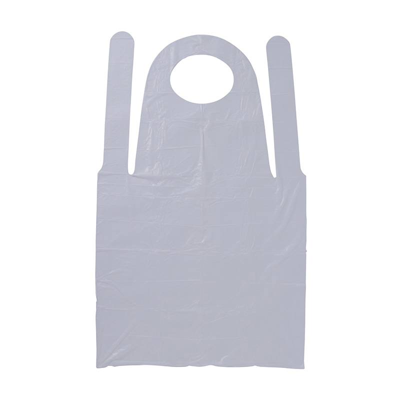 ディスポ　プラスチックエプロン ME-35W　ホワイト　50枚入  1個（ご注文単位1個）【直送品】