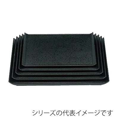 若泉漆器 祥雲盆　黒石目　尺4寸ハ-ド塗  B-1-11 1個（ご注文単位1個）【直送品】