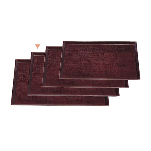 若泉漆器 美笠布目盆 溜 尺4寸 B-2-52 1個(ご注文単位1個)【直送品】