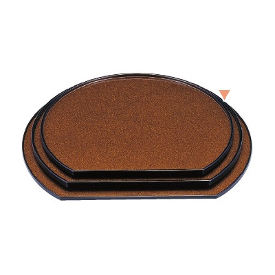 若泉漆器 式部半月盆　梨地渕黒　尺2寸  B-3-11 1個（ご注文単位1個）【直送品】