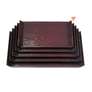 若泉漆器 桐舟盆　溜　尺2寸  B-5-48 1個（ご注文単位1個）【直送品】