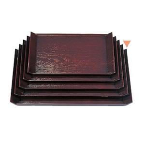 若泉漆器 桐舟盆　溜　尺5寸  B-5-51 1個（ご注文単位1個）【直送品】