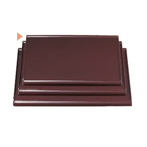 若泉漆器 元禄卓上敷盆　新溜　　尺2寸 ノンスリップ加工 B-5-60 1個（ご注文単位1個）【直送品】