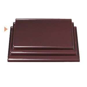 若泉漆器 元禄卓上敷盆　新溜　　尺4寸 ノンスリップ加工 B-5-62 1個（ご注文単位1個）【直送品】