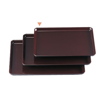 若泉漆器 厚手長手盆　新溜　　尺0寸 ノンスリップ加工 B-6-83 1個（ご注文単位1個）【直送品】