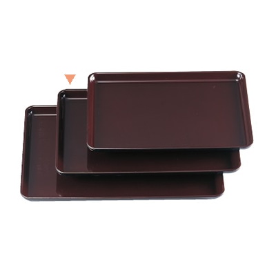 若泉漆器 厚手長手盆　新溜　　尺1寸 ノンスリップ加工 B-6-84 1個（ご注文単位1個）【直送品】