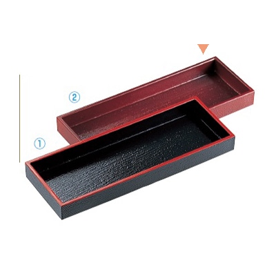 若泉漆器 新カスター盆 溜木目 B-8-63 1個(ご注文単位1個)【直送品】