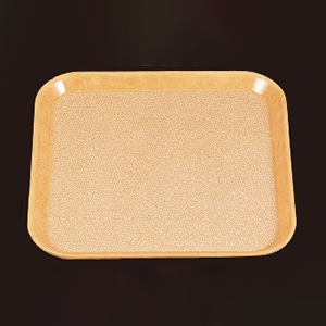 若泉漆器 耐熱角トレー　SS-33N　ブラウンモスト　WS ノンスリップ加工 B-8-91 1個（ご注文単位1個）【直送品】