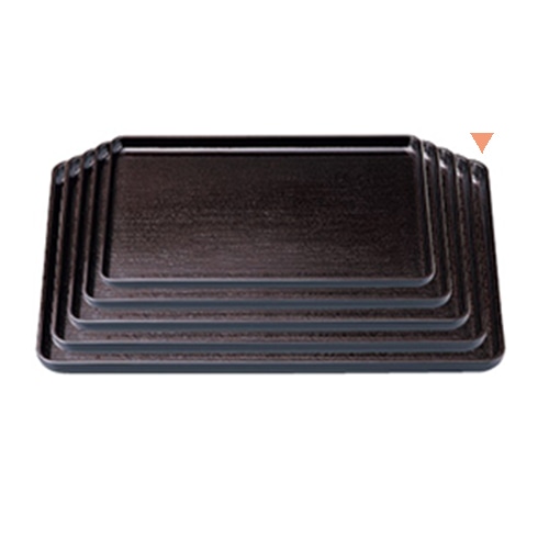 若泉漆器 定食木目盆　茶パール　尺5寸  B-11-41 1個（ご注文単位1個）【直送品】