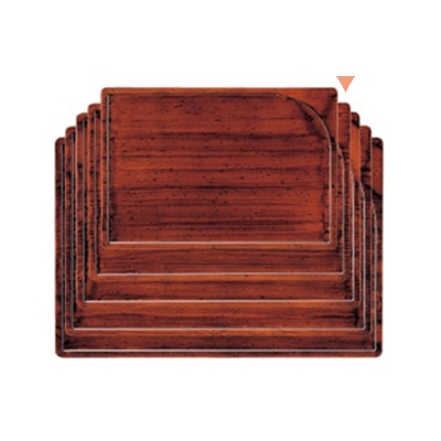 若泉漆器 袖型卓上盆　新紫檀塗　尺2寸  B-13-2 1個（ご注文単位1個）【直送品】