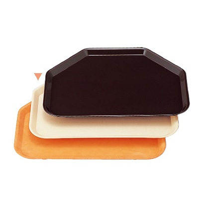 若泉漆器 六角トレー アイボリー B-71-17 1個(ご注文単位1個)【直送品】