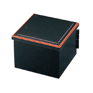 若泉漆器 開き弁当 黒刷毛目渕朱 内黒塗 F-2-41 1個(ご注文単位1個)【直送品】