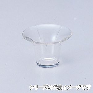 若泉漆器 朝顔珍味入れ　透明 中 M-4-55 1個（ご注文単位1個）【直送品】