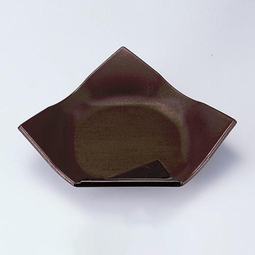 若泉漆器 結び折皿　新溜  M-10-28 1個（ご注文単位1個）【直送品】