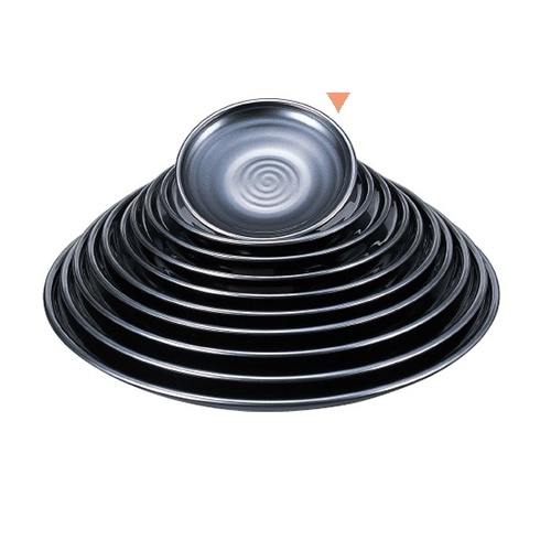 若泉漆器 錦盛皿 銀メタ 6寸 M-11-29 1個(ご注文単位1個)【直送品】