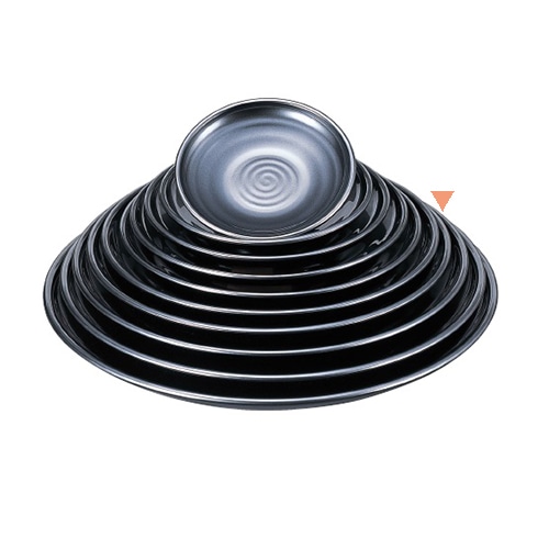 若泉漆器 錦盛皿 銀メタ 尺3寸 M-11-36 1個(ご注文単位1個)【直送品】