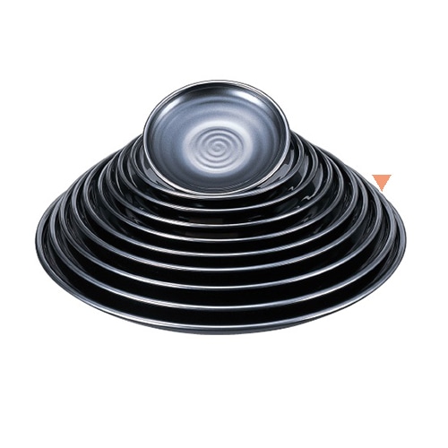 若泉漆器 錦盛皿 銀メタ 尺4寸 M-11-37 1個(ご注文単位1個)【直送品】