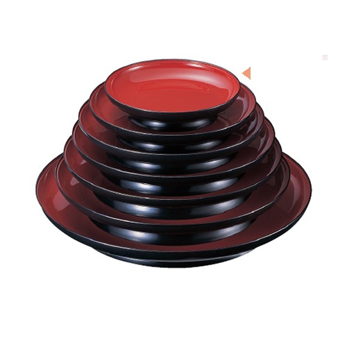 若泉漆器 寿盛器 朱天黒 8寸 M-11-39 1個(ご注文単位1個)【直送品】