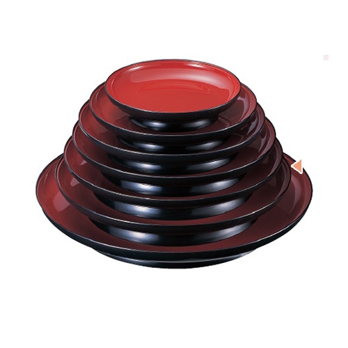 若泉漆器 寿盛器　朱天黒　尺4寸  M-11-44 1個（ご注文単位1個）【直送品】