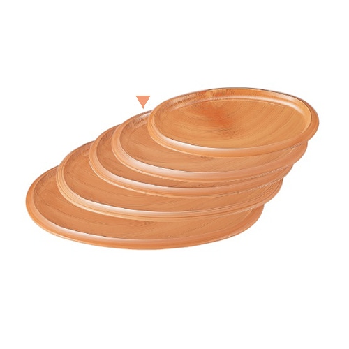 若泉漆器 小判盛皿　花梨塗　2尺1寸  M-11-74 1個（ご注文単位1個）【直送品】