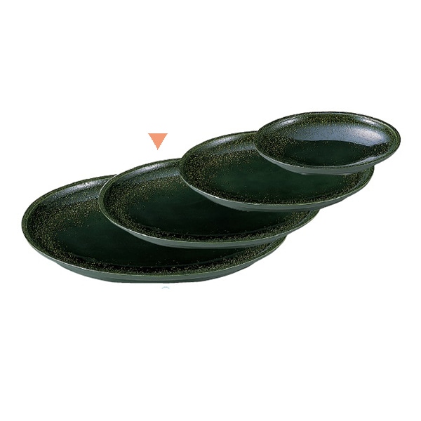 若泉漆器 小判盛鉢　織部　尺3寸 全面塗 M-11-79 1個（ご注文単位1個）【直送品】