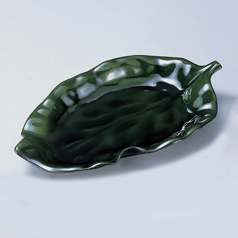 若泉漆器 木の葉大鉢　織部  M-12-15 1個（ご注文単位1個）【直送品】