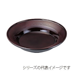 若泉漆器 尺3寸丸深鉢　溜  M-12-19 1個（ご注文単位1個）【直送品】