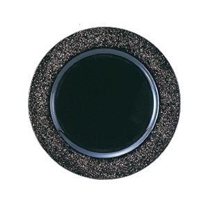 若泉漆器 9.5寸サービスプレート　煌銀　S・S塗  M-12-94 1個（ご注文単位1個）【直送品】