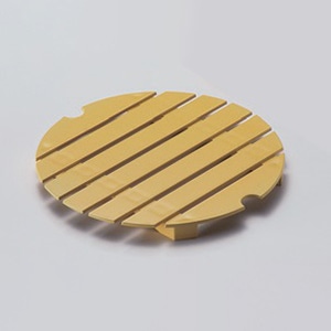 若泉漆器 D.X尺0寸盛込桶用　目皿　クリーム  O-5-25 1個（ご注文単位1個）【直送品】