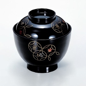 若泉漆器 3.5寸玉子椀　華宝S・H塗  W-1-13 1個（ご注文単位1個）【直送品】