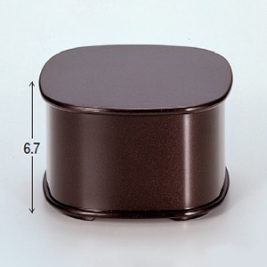 若泉漆器 くつわ飯器　溜パール  W-1-95 1個（ご注文単位1個）【直送品】