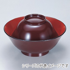 若泉漆器 5寸彩多用椀　吟朱内朱  W-2-45 1個（ご注文単位1個）【直送品】