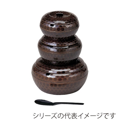 若泉漆器 亀甲飯器　栃内黒塗　1人用平なし  W-2-70 1個（ご注文単位1個）【直送品】