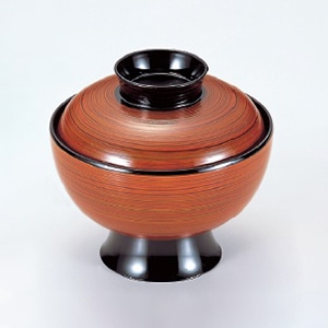 若泉漆器 高仙才吸椀　春慶刷毛目  W-5-88 1個（ご注文単位1個）【直送品】