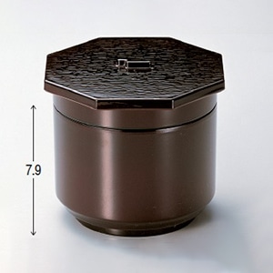 若泉漆器 江戸飯器　溜内朱　2段  W-8-8 1個（ご注文単位1個）【直送品】