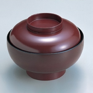 若泉漆器 5.5寸宝泉椀 吟朱 W-8-30 1個(ご注文単位1個)【直送品】