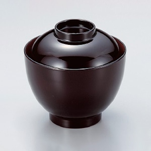 若泉漆器 3.1寸玉子椀 溜内朱 W-8-54 1個(ご注文単位1個)【直送品】