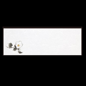 若泉漆器 箸置マット 白椿 11月～12月 B-27-87 100枚/束（ご注文単位1束）【直送品】