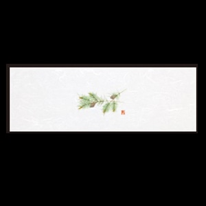 若泉漆器 箸置マット 松・2 オールシーズン B-27-91 100枚/束（ご注文単位1束）【直送品】