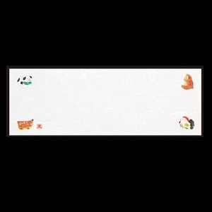 若泉漆器 箸置マット 干支・3  B-27-99 100枚/束（ご注文単位1束）【直送品】