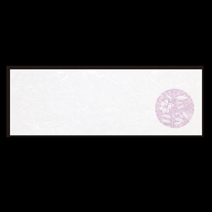 若泉漆器 箸置マット 百合かすみ  B-28-22 100枚/束（ご注文単位1束）【直送品】