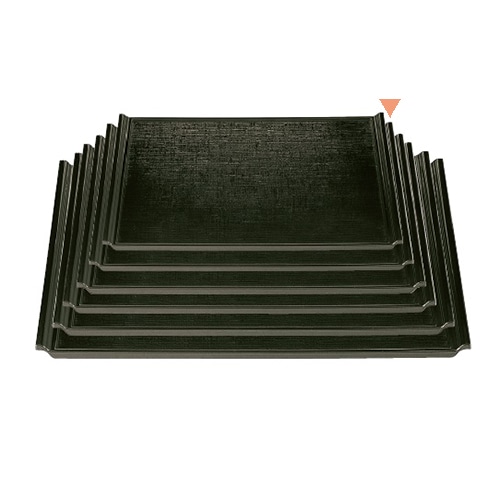 若泉漆器 耐熱宴布目盆 グリーン 尺3寸 ノンスリップ加工 1-50-8 1個(ご注文単位1個)【直送品】