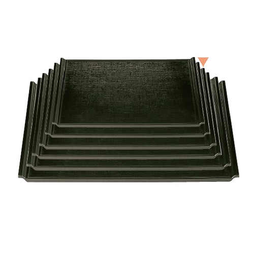 若泉漆器 耐熱宴布目盆 グリーン 尺4寸 ノンスリップ加工 1-50-9 1個(ご注文単位1個)【直送品】