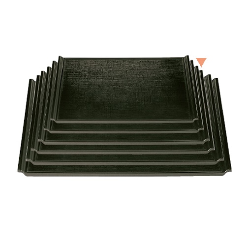 若泉漆器 耐熱宴布目盆 グリーン 尺5寸 ノンスリップ加工 1-50-10 1個(ご注文単位1個)【直送品】