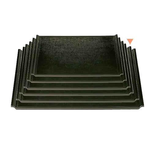 若泉漆器 耐熱宴布目盆　グリーン　　尺6寸 ノンスリップ加工 1-50-11 1個（ご注文単位1個）【直送品】